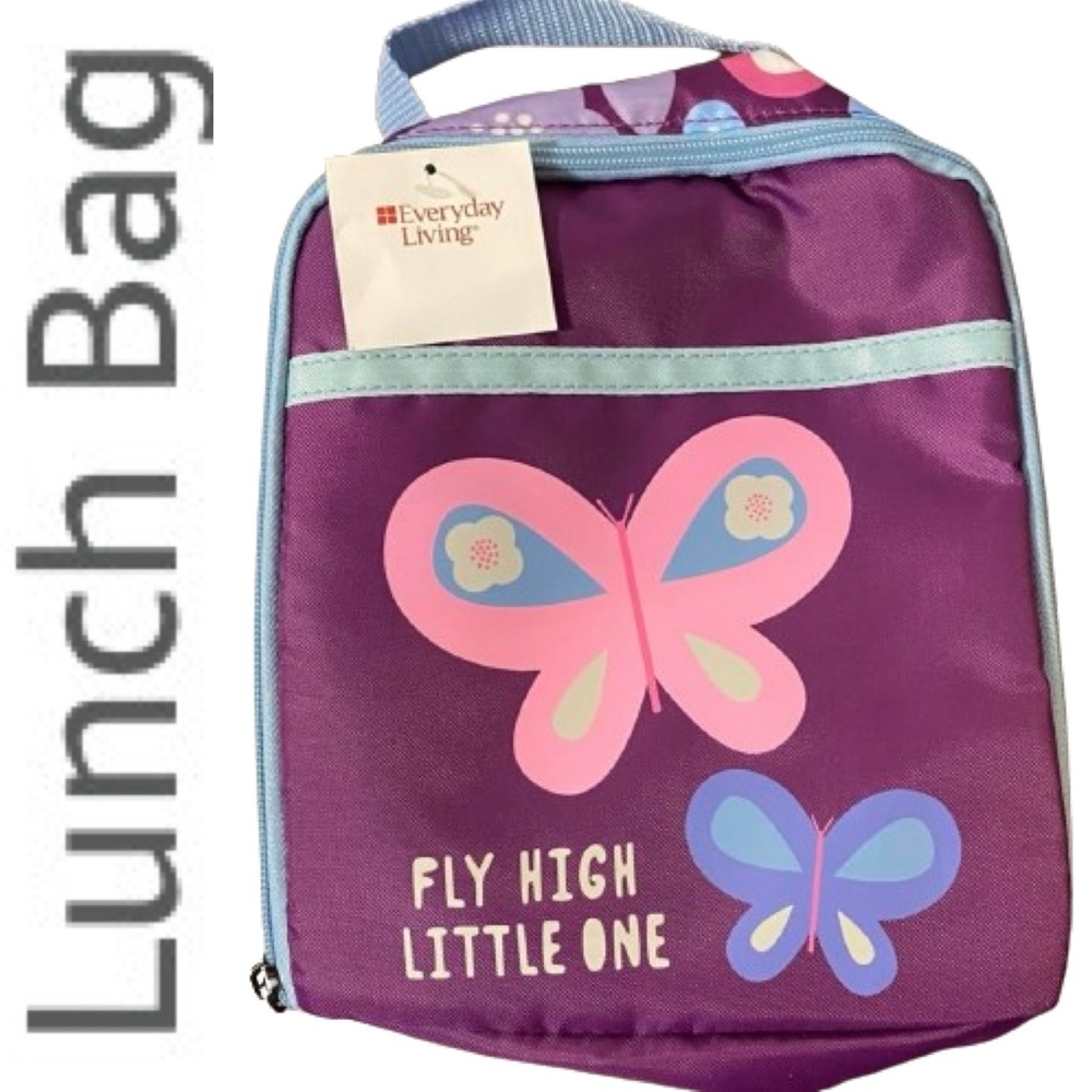 🦋 Insulated Lunch Bag Butterfly Fly High Little One 🦋 Everyday Living